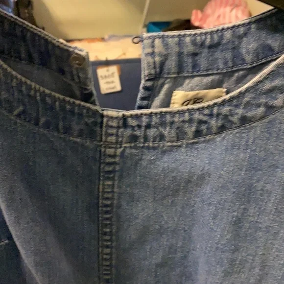 J.CREW Chambray shift dress in spring blossom wash | NWOT - Picture 10 of 12